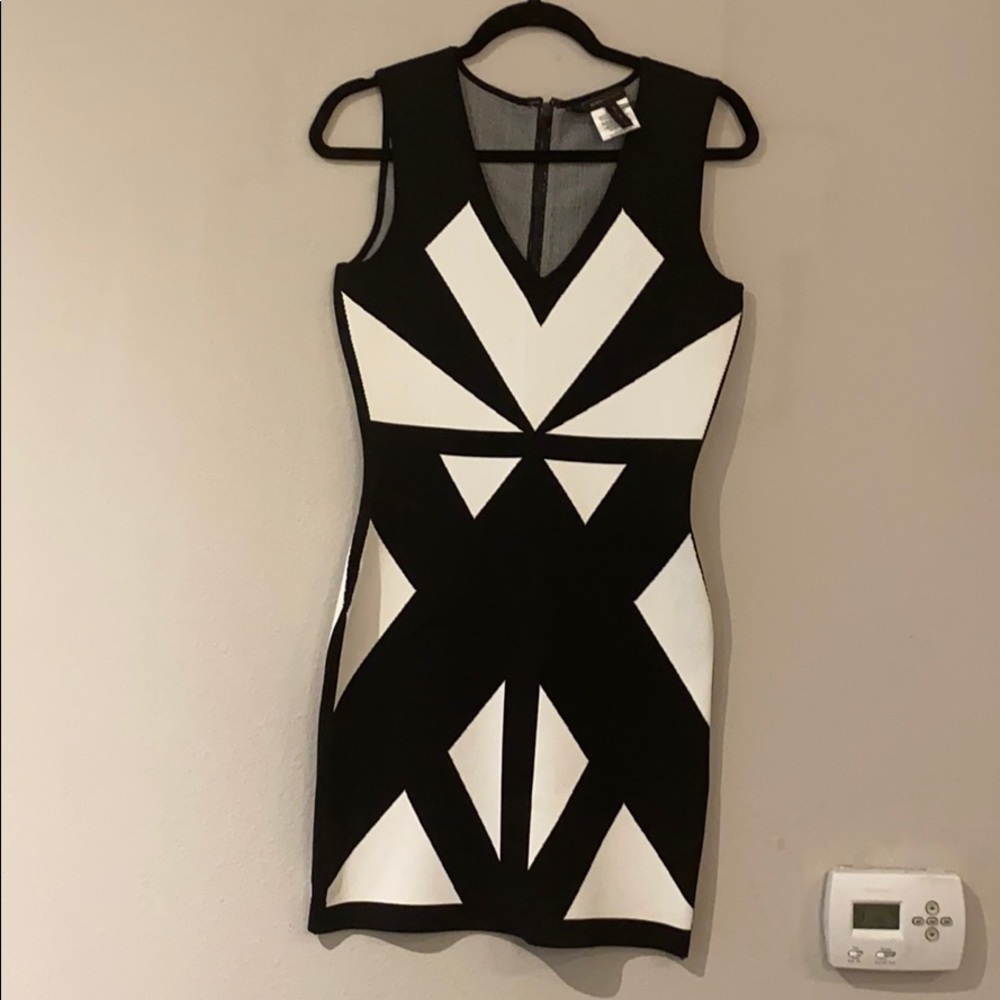 BCBG Evinna Color block Bandage Dress
